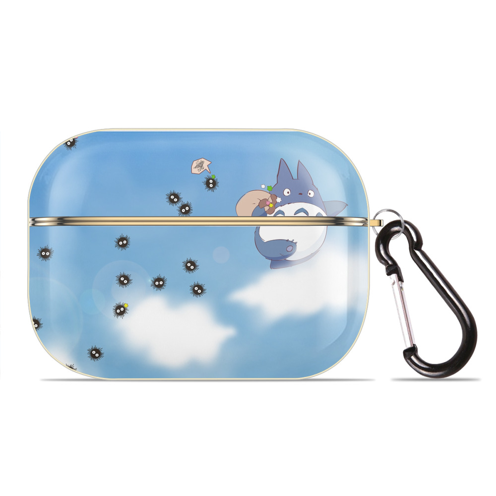 となりのトトロ 草壁メイ 草壁サツキ My Neighbor Totoro Satsuki Kusakabe Mei Kusakabe 【AirPods Pro用】ハードシェル保護ケース｜耐衝撃・防指紋・カラビナ付き商品仕様