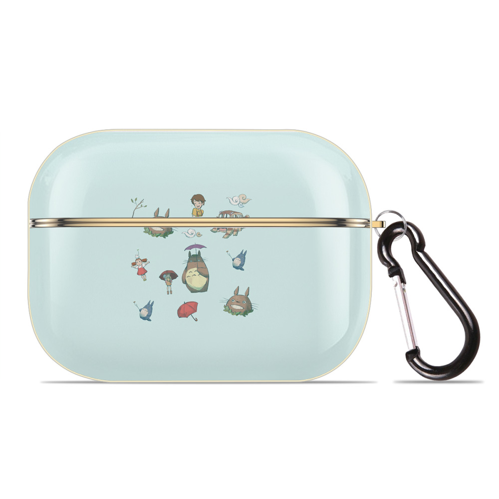 となりのトトロ 草壁メイ 草壁サツキ My Neighbor Totoro Satsuki Kusakabe Mei Kusakabe 【AirPods Pro用】ハードシェル保護ケース｜耐衝撃・防指紋・カラビナ付き商品仕様