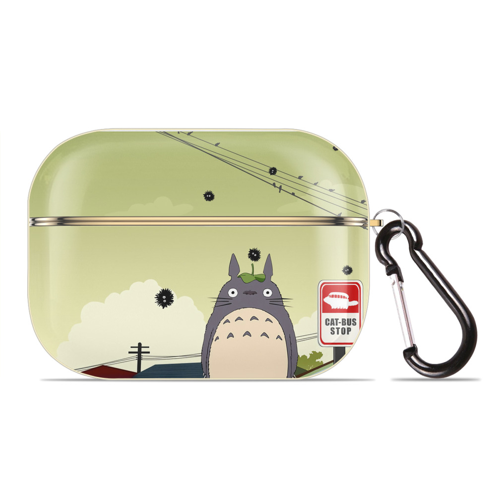 （画像用） となりのトトロ 草壁メイ 草壁サツキ My Neighbor Totoro Satsuki Kusakabe Mei Kusakabe 【AirPods Pro用】ハードシェル保護ケース｜耐衝撃・防指紋・カラビナ付き商品仕様