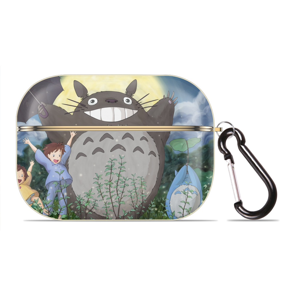 （画像用） となりのトトロ 草壁メイ 草壁サツキ My Neighbor Totoro Satsuki Kusakabe Mei Kusakabe 【AirPods Pro用】ハードシェル保護ケース｜耐衝撃・防指紋・カラビナ付き商品仕様