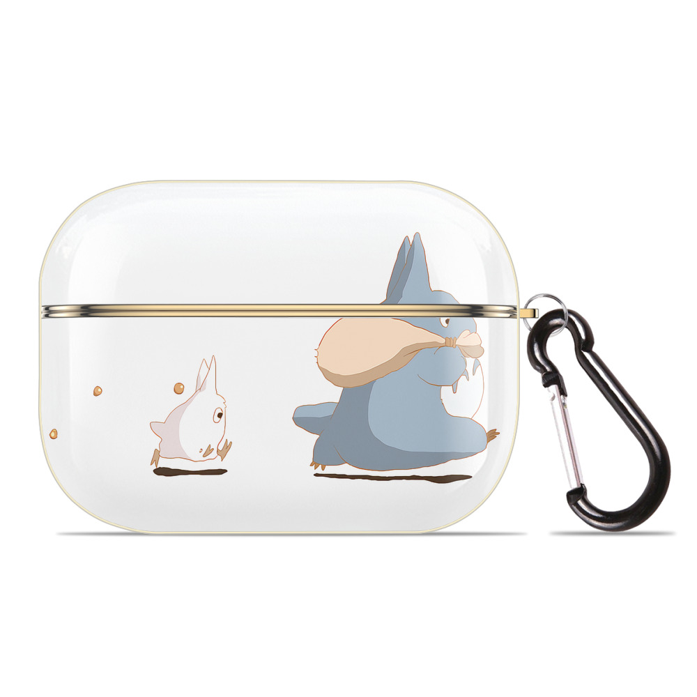 となりのトトロ 草壁メイ 草壁サツキ My Neighbor Totoro Satsuki Kusakabe Mei Kusakabe 【AirPods Pro用】ハードシェル保護ケース｜耐衝撃・防指紋・カラビナ付き商品仕様