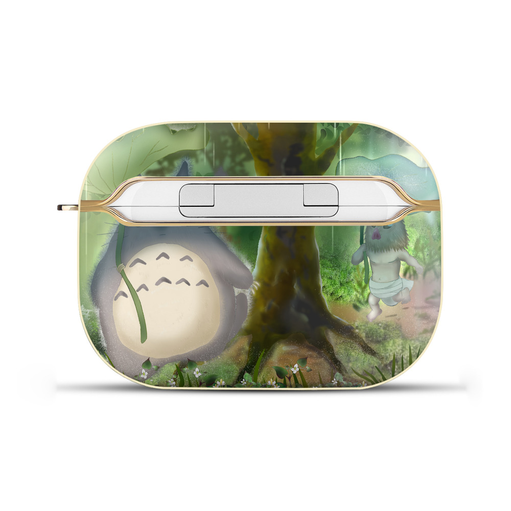 （画像用） となりのトトロ 草壁メイ 草壁サツキ My Neighbor Totoro Satsuki Kusakabe Mei Kusakabe 【AirPods Pro用】ハードシェル保護ケース｜耐衝撃・防指紋・カラビナ付き商品仕様