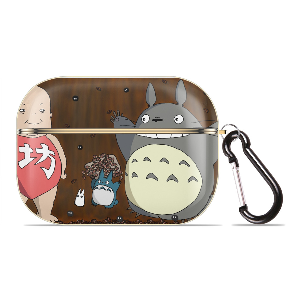 （画像用） となりのトトロ 草壁メイ 草壁サツキ My Neighbor Totoro Satsuki Kusakabe Mei Kusakabe 【AirPods Pro用】ハードシェル保護ケース｜耐衝撃・防指紋・カラビナ付き商品仕様
