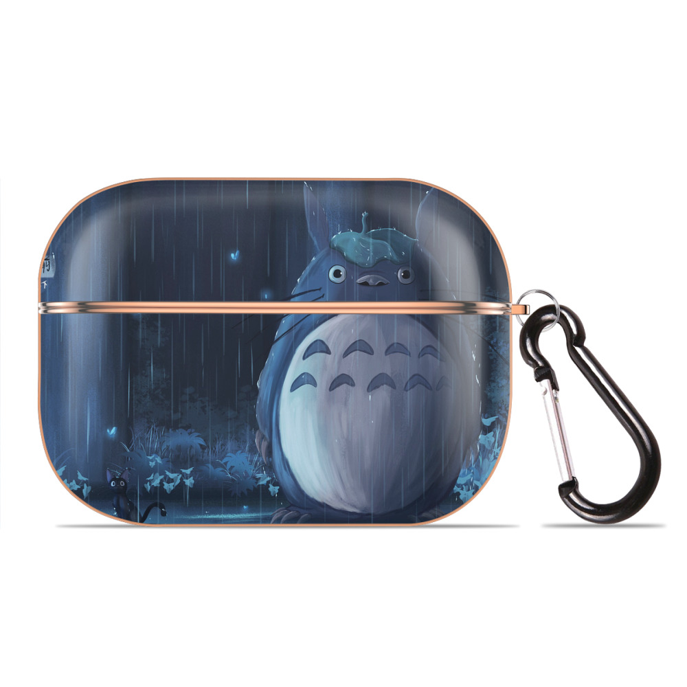 （画像用） となりのトトロ 草壁メイ 草壁サツキ My Neighbor Totoro Satsuki Kusakabe Mei Kusakabe 【AirPods Pro用】ハードシェル保護ケース｜耐衝撃・防指紋・カラビナ付き商品仕様