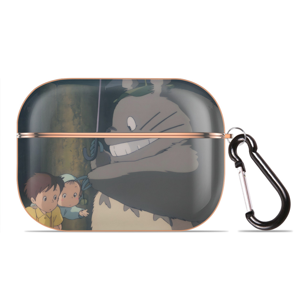 となりのトトロ 草壁メイ 草壁サツキ My Neighbor Totoro Satsuki Kusakabe Mei Kusakabe 【AirPods Pro用】ハードシェル保護ケース｜耐衝撃・防指紋・カラビナ付き商品仕様