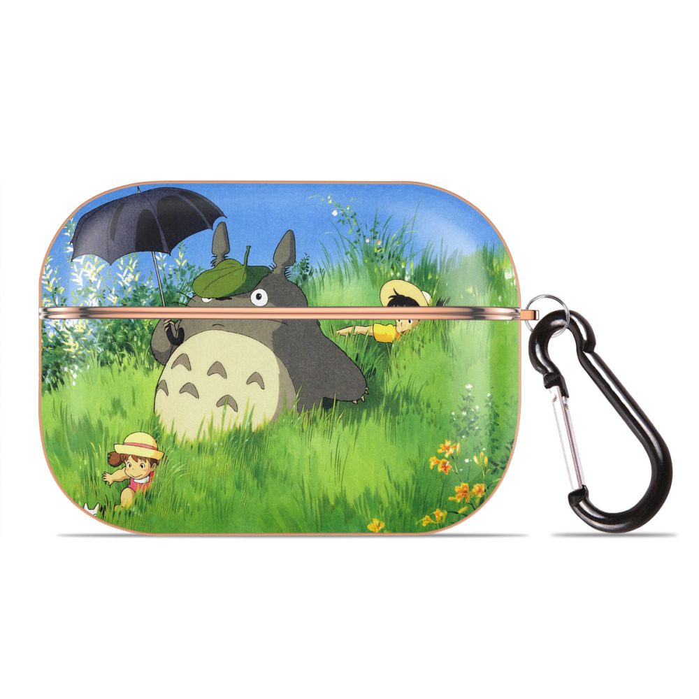 となりのトトロ 草壁メイ 草壁サツキ My Neighbor Totoro Satsuki Kusakabe Mei Kusakabe 【AirPods Pro用】ハードシェル保護ケース｜耐衝撃・防指紋・カラビナ付き商品仕様