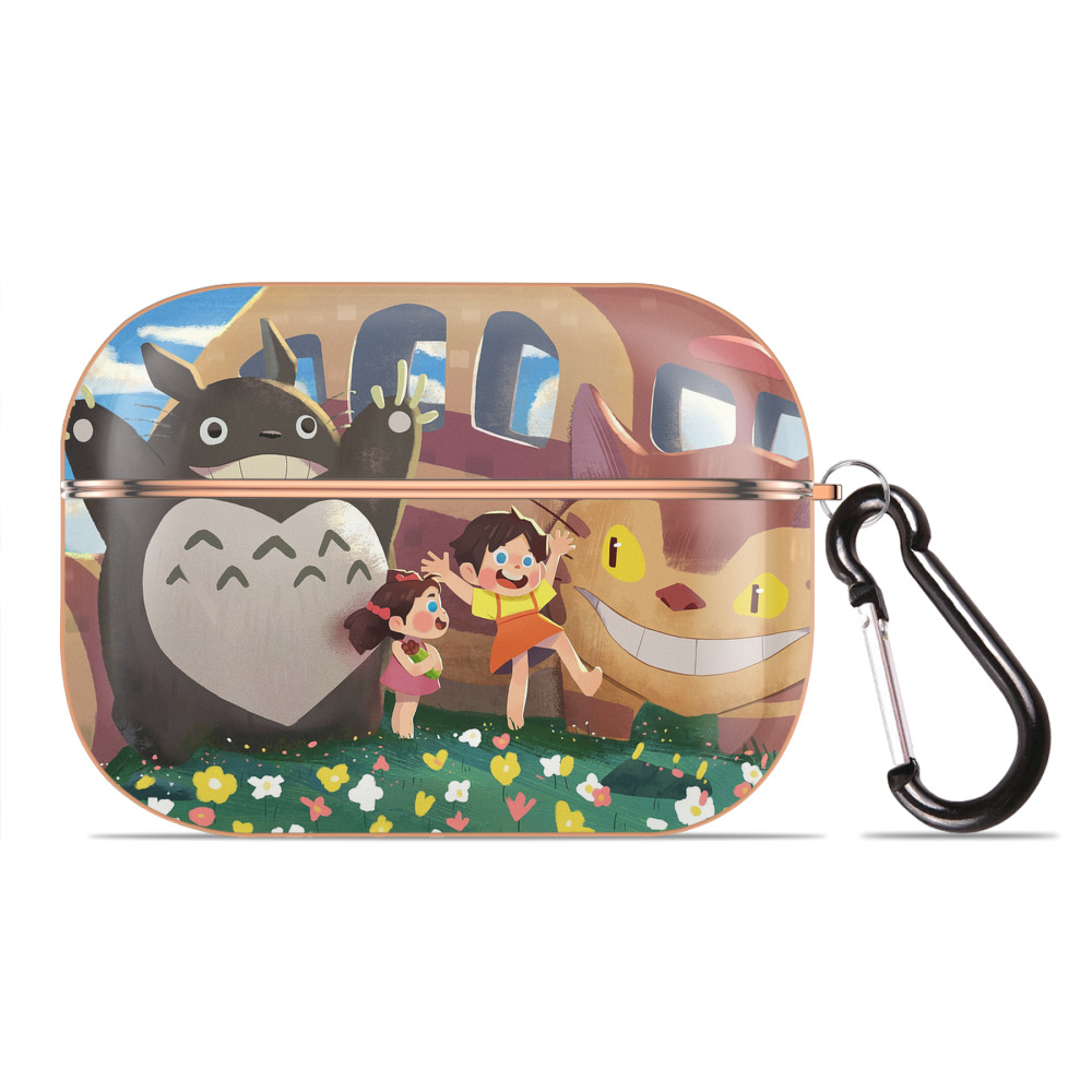（画像用） となりのトトロ 草壁メイ 草壁サツキ My Neighbor Totoro Satsuki Kusakabe Mei Kusakabe 【AirPods Pro用】ハードシェル保護ケース｜耐衝撃・防指紋・カラビナ付き商品仕様
