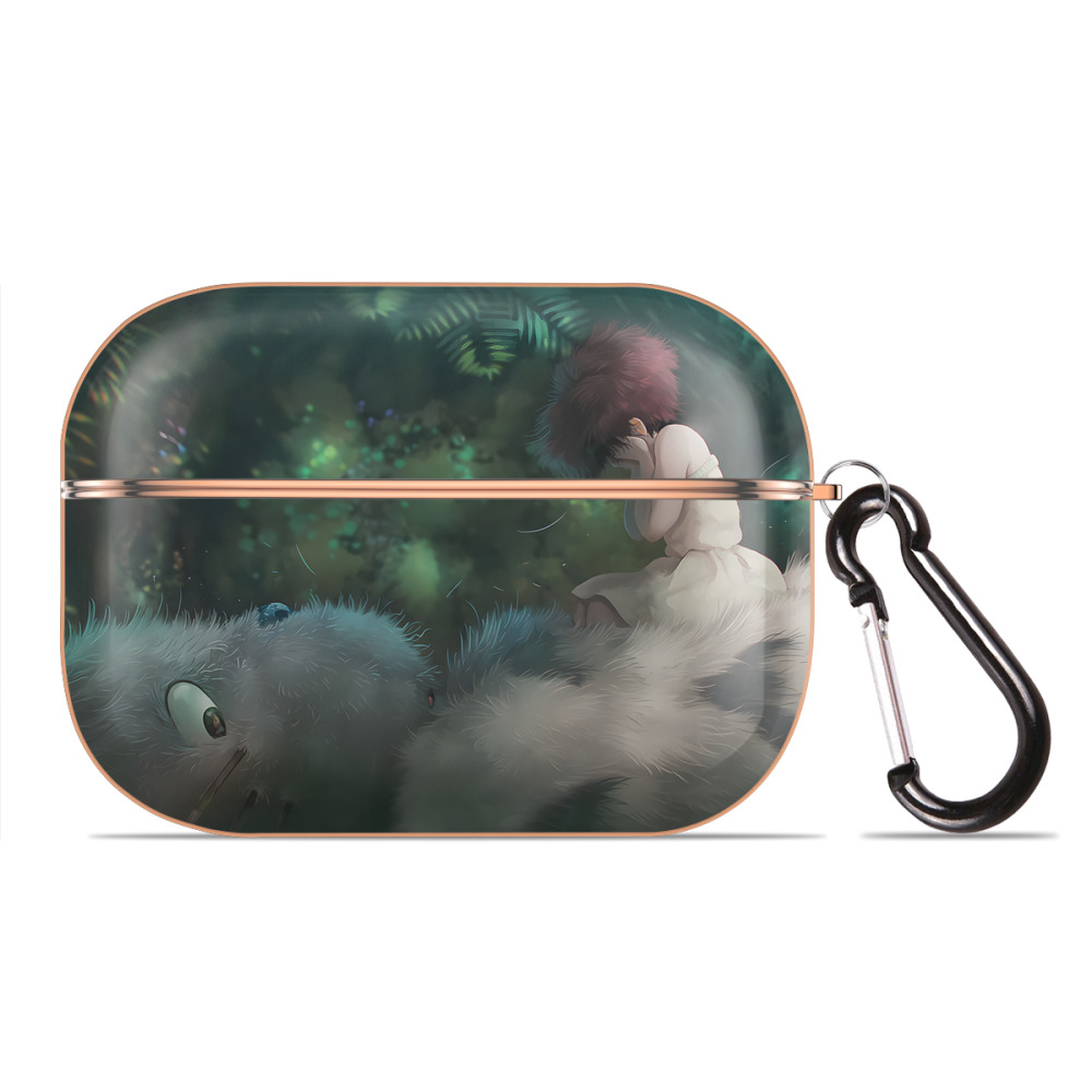 となりのトトロ 草壁メイ 草壁サツキ My Neighbor Totoro Satsuki Kusakabe Mei Kusakabe 【AirPods Pro用】ハードシェル保護ケース｜耐衝撃・防指紋・カラビナ付き商品仕様