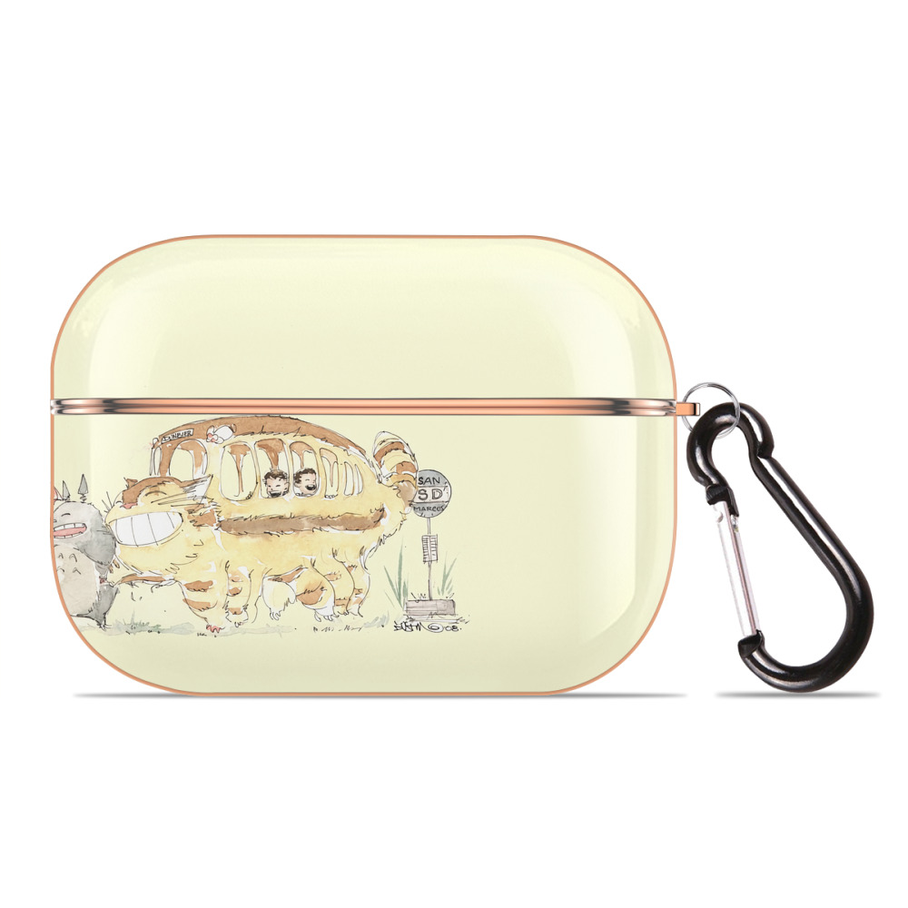 となりのトトロ 草壁メイ 草壁サツキ My Neighbor Totoro Satsuki Kusakabe Mei Kusakabe 【AirPods Pro用】ハードシェル保護ケース｜耐衝撃・防指紋・カラビナ付き商品仕様