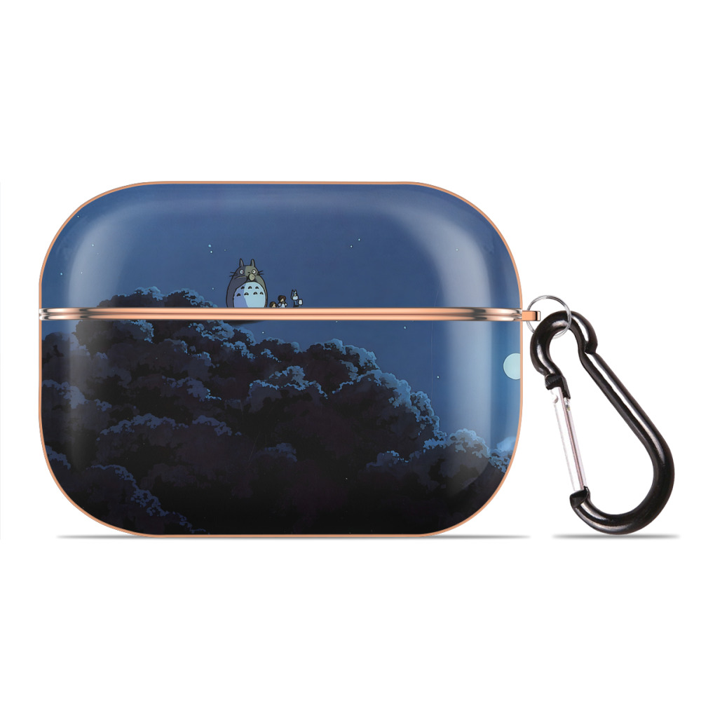 （画像用） となりのトトロ 草壁メイ 草壁サツキ My Neighbor Totoro Satsuki Kusakabe Mei Kusakabe 【AirPods Pro用】ハードシェル保護ケース｜耐衝撃・防指紋・カラビナ付き商品仕様