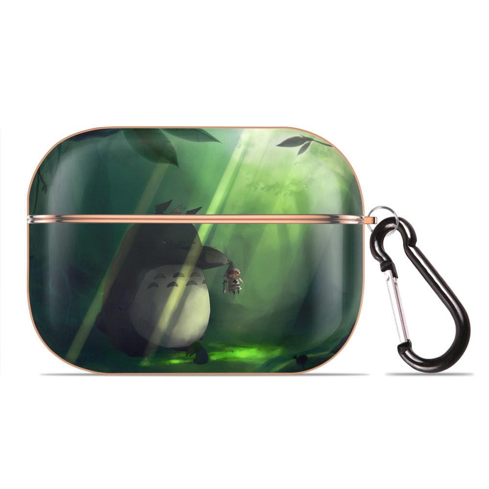 となりのトトロ 草壁メイ 草壁サツキ My Neighbor Totoro Satsuki Kusakabe Mei Kusakabe 【AirPods Pro用】ハードシェル保護ケース｜耐衝撃・防指紋・カラビナ付き商品仕様