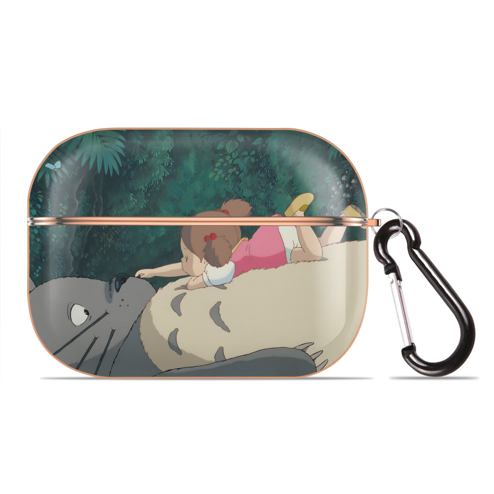 となりのトトロ 草壁メイ 草壁サツキ My Neighbor Totoro Satsuki Kusakabe Mei Kusakabe 【AirPods Pro用】ハードシェル保護ケース｜耐衝撃・防指紋・カラビナ付き商品仕様