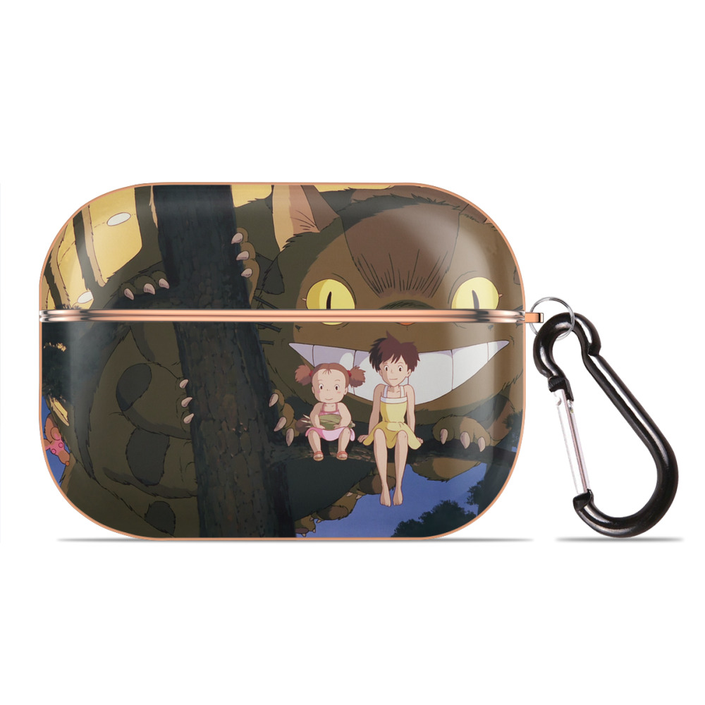 となりのトトロ 草壁メイ 草壁サツキ My Neighbor Totoro Satsuki Kusakabe Mei Kusakabe 【AirPods Pro用】ハードシェル保護ケース｜耐衝撃・防指紋・カラビナ付き商品仕様