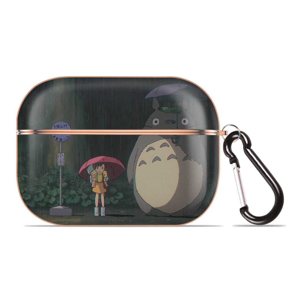 となりのトトロ 草壁メイ 草壁サツキ My Neighbor Totoro Satsuki Kusakabe Mei Kusakabe 【AirPods Pro用】ハードシェル保護ケース｜耐衝撃・防指紋・カラビナ付き商品仕様