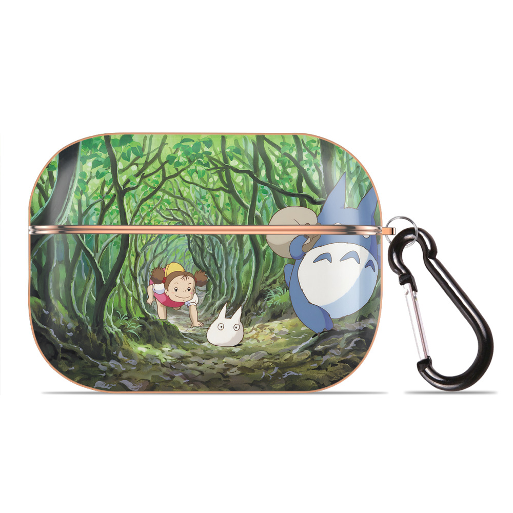 となりのトトロ 草壁メイ 草壁サツキ My Neighbor Totoro Satsuki Kusakabe Mei Kusakabe 【AirPods Pro用】ハードシェル保護ケース｜耐衝撃・防指紋・カラビナ付き商品仕様