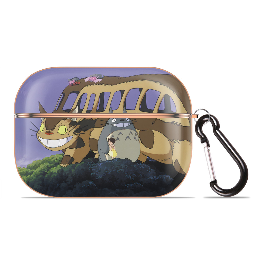 （画像用） となりのトトロ 草壁メイ 草壁サツキ My Neighbor Totoro Satsuki Kusakabe Mei Kusakabe 【AirPods Pro用】ハードシェル保護ケース｜耐衝撃・防指紋・カラビナ付き商品仕様