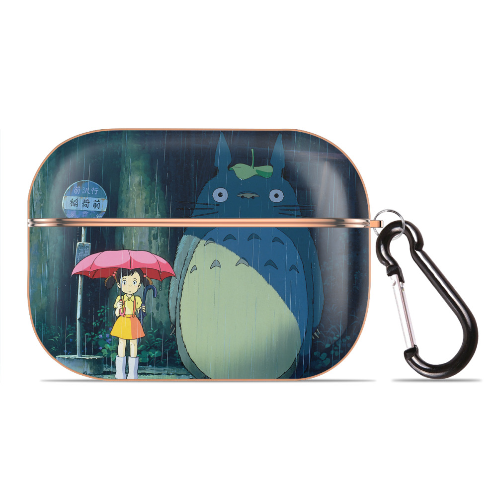 となりのトトロ 草壁メイ 草壁サツキ My Neighbor Totoro Satsuki Kusakabe Mei Kusakabe 【AirPods Pro用】ハードシェル保護ケース｜耐衝撃・防指紋・カラビナ付き商品仕様