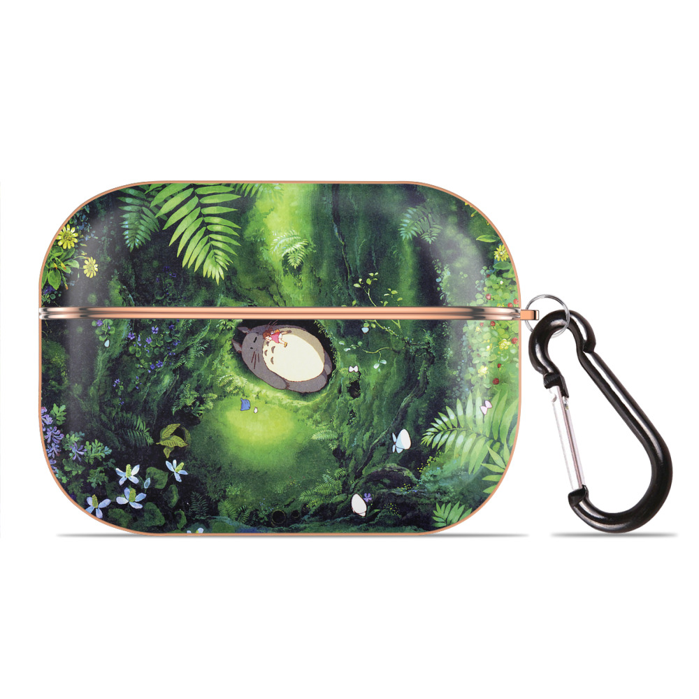 となりのトトロ 草壁メイ 草壁サツキ My Neighbor Totoro Satsuki Kusakabe Mei Kusakabe 【AirPods Pro用】ハードシェル保護ケース｜耐衝撃・防指紋・カラビナ付き商品仕様