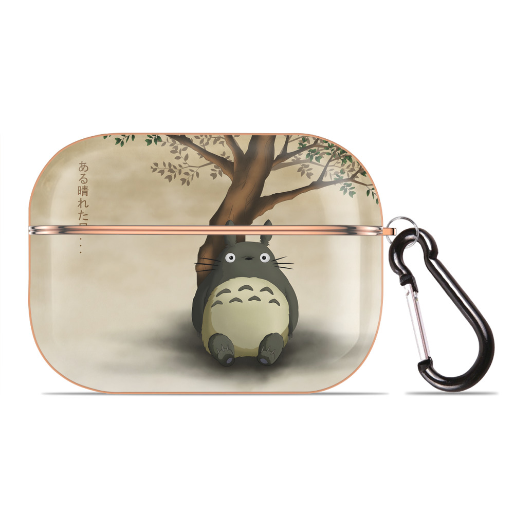 となりのトトロ 草壁メイ 草壁サツキ My Neighbor Totoro Satsuki Kusakabe Mei Kusakabe 【AirPods Pro用】ハードシェル保護ケース｜耐衝撃・防指紋・カラビナ付き商品仕様