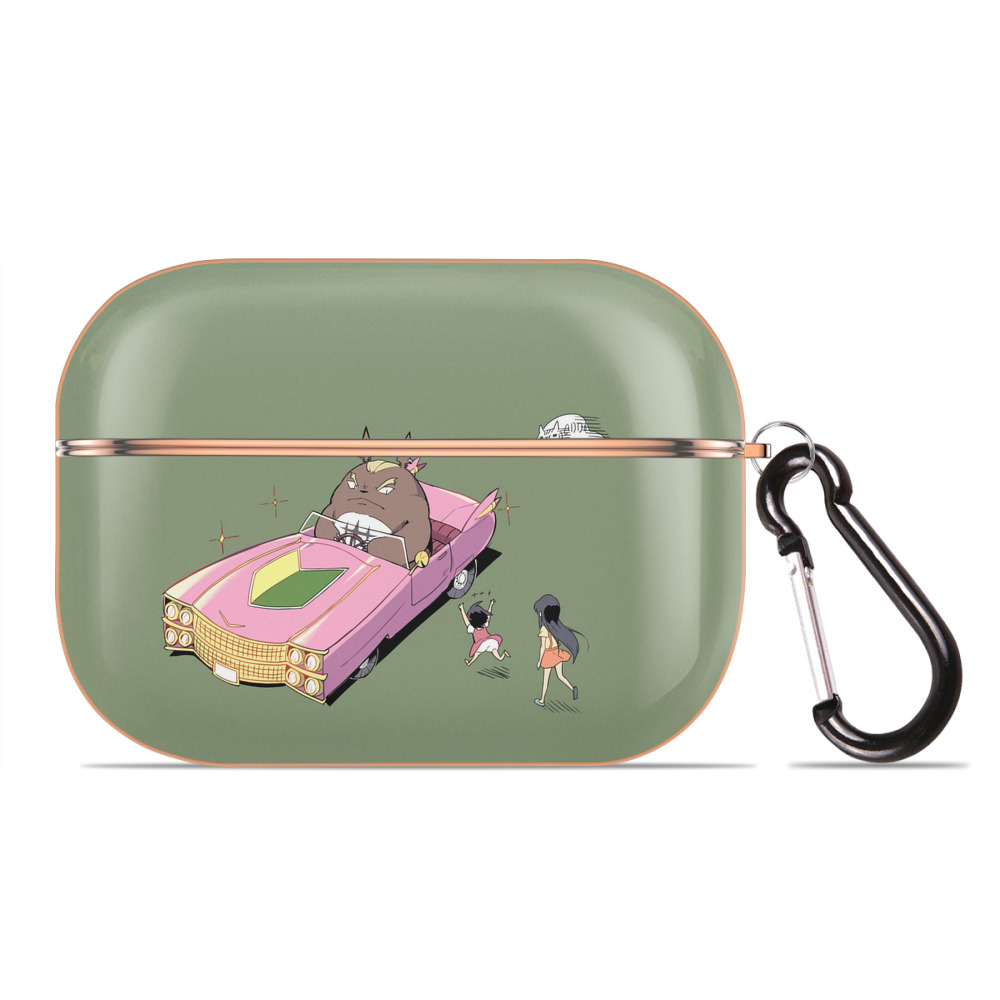 となりのトトロ 草壁メイ 草壁サツキ My Neighbor Totoro Satsuki Kusakabe Mei Kusakabe 【AirPods Pro用】ハードシェル保護ケース｜耐衝撃・防指紋・カラビナ付き商品仕様