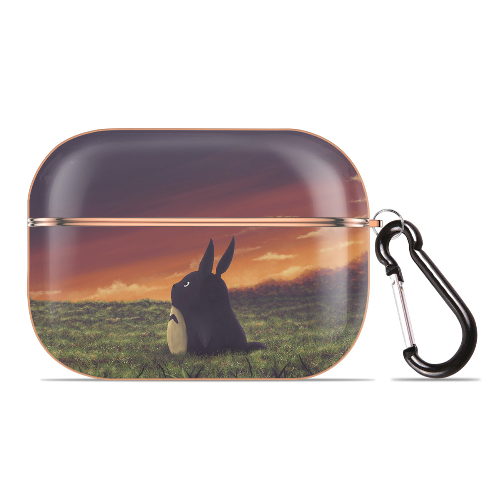 となりのトトロ 草壁メイ 草壁サツキ My Neighbor Totoro Satsuki Kusakabe Mei Kusakabe 【AirPods Pro用】ハードシェル保護ケース｜耐衝撃・防指紋・カラビナ付き商品仕様