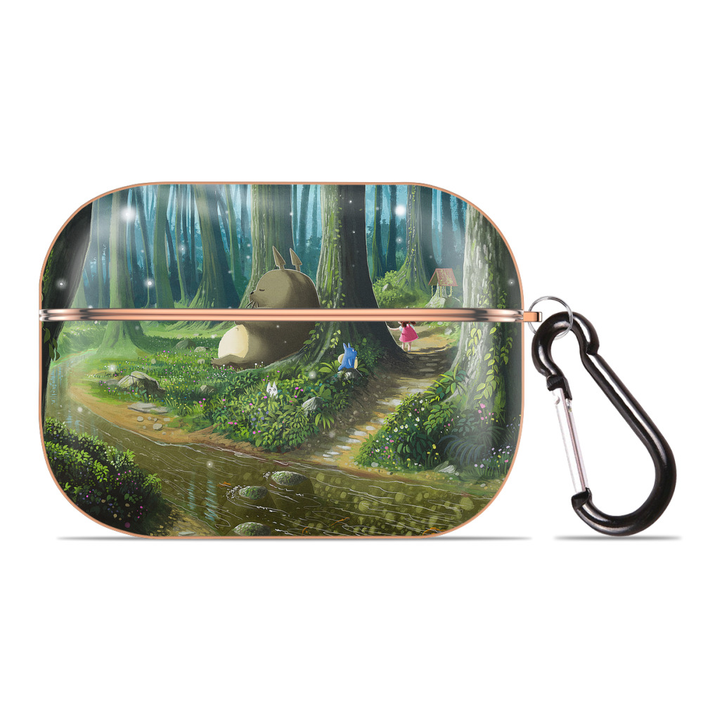 となりのトトロ 草壁メイ 草壁サツキ My Neighbor Totoro Satsuki Kusakabe Mei Kusakabe 【AirPods Pro用】ハードシェル保護ケース｜耐衝撃・防指紋・カラビナ付き商品仕様