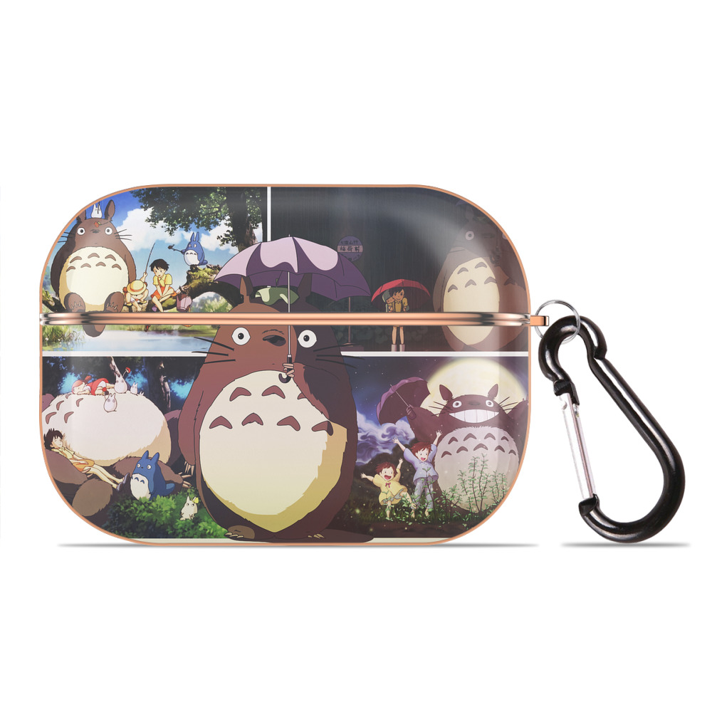 となりのトトロ 草壁メイ 草壁サツキ My Neighbor Totoro Satsuki Kusakabe Mei Kusakabe 【AirPods Pro用】ハードシェル保護ケース｜耐衝撃・防指紋・カラビナ付き商品仕様