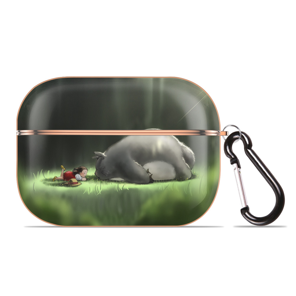 となりのトトロ 草壁メイ 草壁サツキ My Neighbor Totoro Satsuki Kusakabe Mei Kusakabe 【AirPods Pro用】ハードシェル保護ケース｜耐衝撃・防指紋・カラビナ付き商品仕様