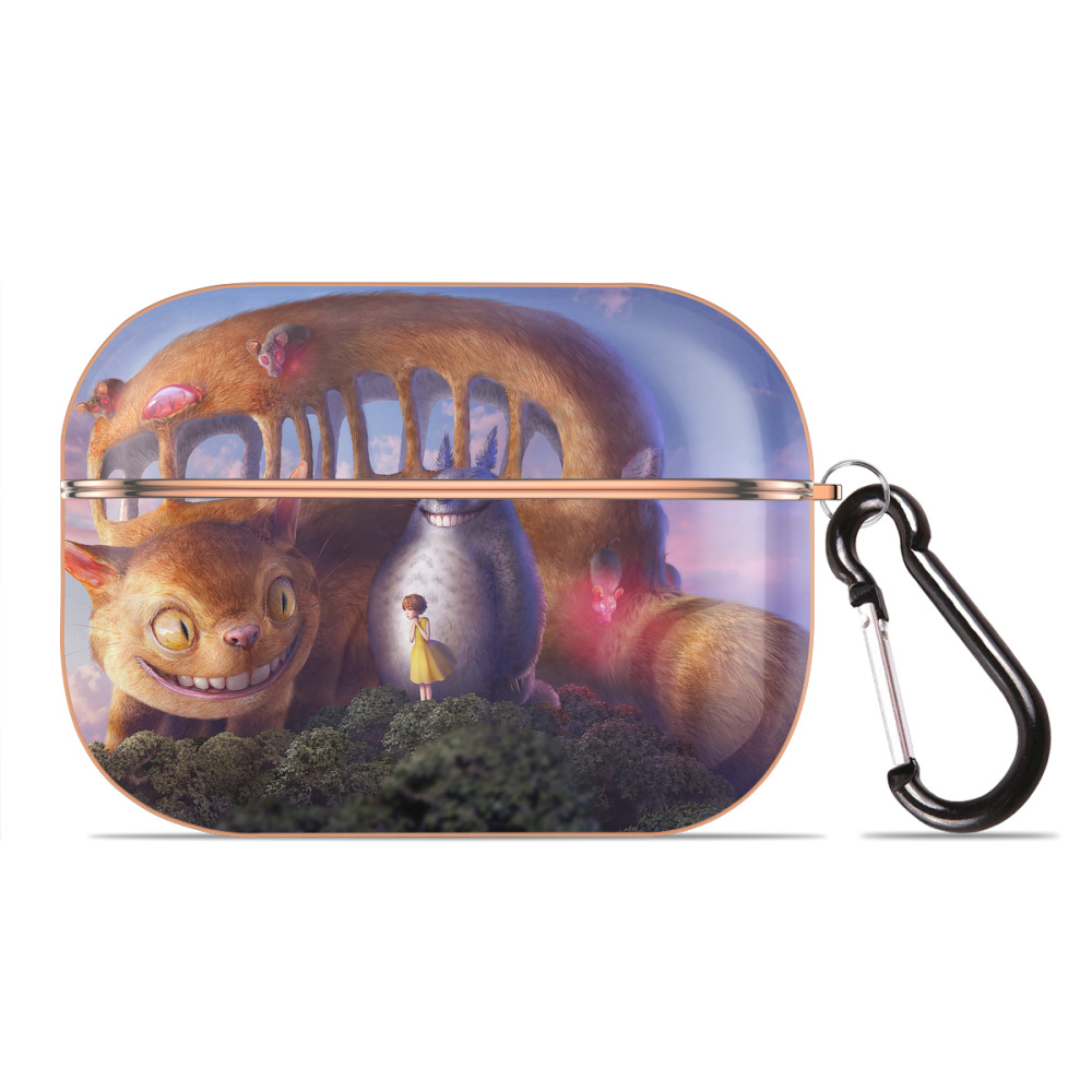 となりのトトロ 草壁メイ 草壁サツキ My Neighbor Totoro Satsuki Kusakabe Mei Kusakabe 【AirPods Pro用】ハードシェル保護ケース｜耐衝撃・防指紋・カラビナ付き商品仕様