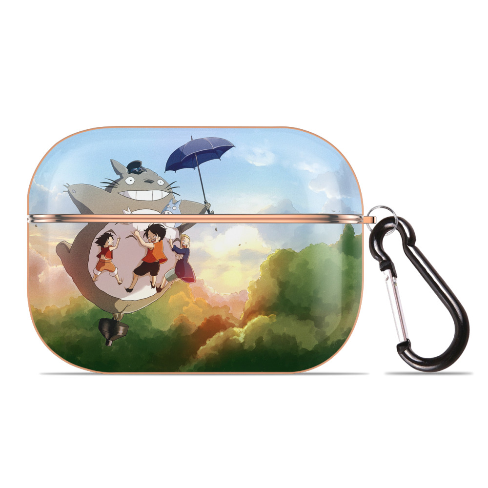 となりのトトロ 草壁メイ 草壁サツキ My Neighbor Totoro Satsuki Kusakabe Mei Kusakabe 【AirPods Pro用】ハードシェル保護ケース｜耐衝撃・防指紋・カラビナ付き商品仕様