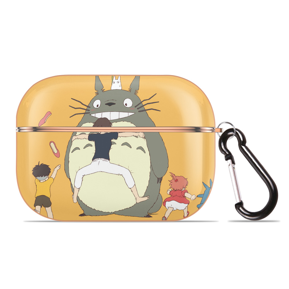 （画像用） となりのトトロ 草壁メイ 草壁サツキ My Neighbor Totoro Satsuki Kusakabe Mei Kusakabe 【AirPods Pro用】ハードシェル保護ケース｜耐衝撃・防指紋・カラビナ付き商品仕様