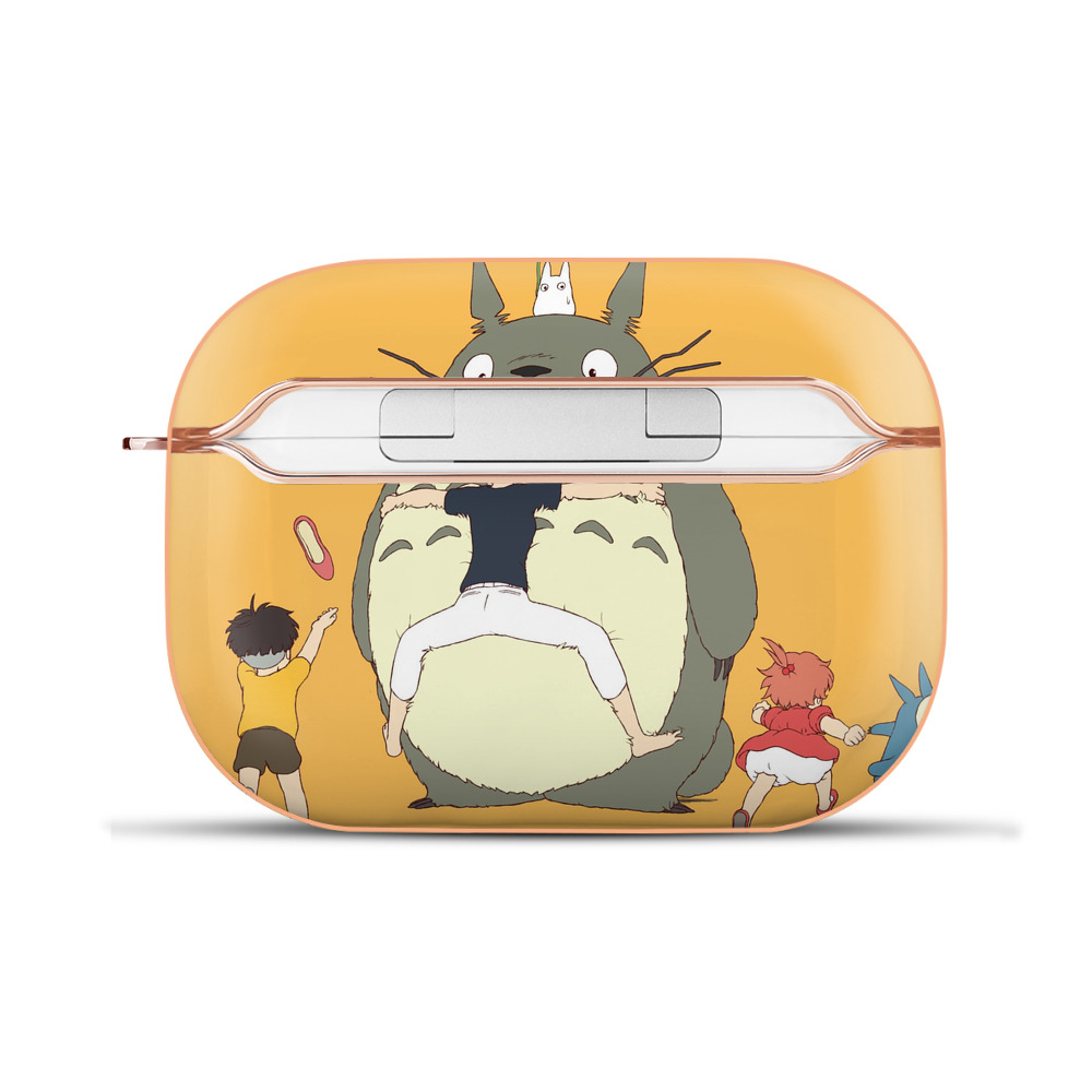 （画像用） となりのトトロ 草壁メイ 草壁サツキ My Neighbor Totoro Satsuki Kusakabe Mei Kusakabe 【AirPods Pro用】ハードシェル保護ケース｜耐衝撃・防指紋・カラビナ付き商品仕様