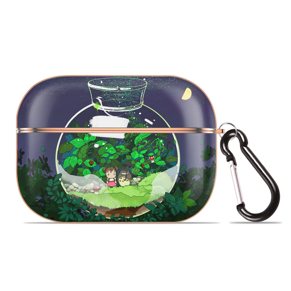 となりのトトロ 草壁メイ 草壁サツキ My Neighbor Totoro Satsuki Kusakabe Mei Kusakabe 【AirPods Pro用】ハードシェル保護ケース｜耐衝撃・防指紋・カラビナ付き商品仕様