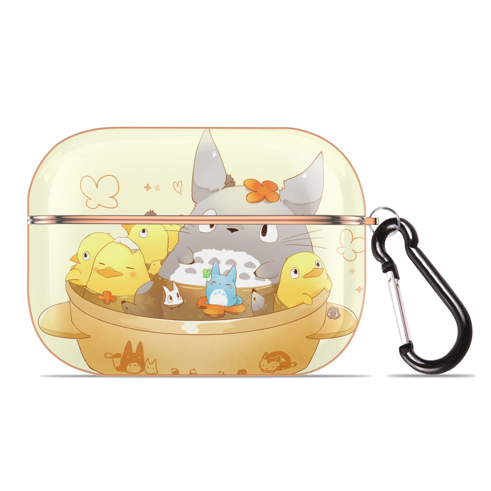 となりのトトロ 草壁メイ 草壁サツキ My Neighbor Totoro Satsuki Kusakabe Mei Kusakabe 【AirPods Pro用】ハードシェル保護ケース｜耐衝撃・防指紋・カラビナ付き商品仕様