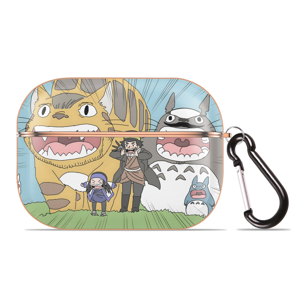 となりのトトロ 草壁メイ 草壁サツキ My Neighbor Totoro Satsuki Kusakabe Mei Kusakabe 【AirPods Pro用】ハードシェル保護ケース｜耐衝撃・防指紋・カラビナ付き商品仕様