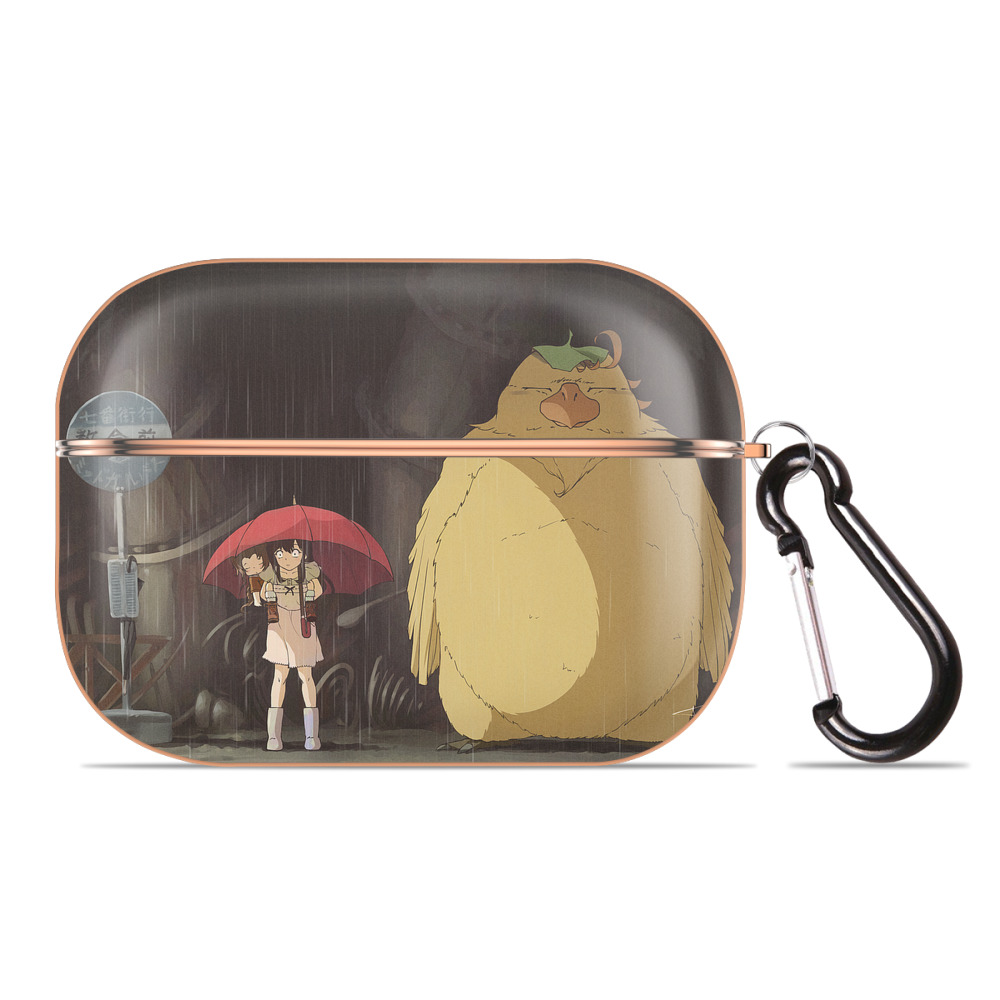 となりのトトロ 草壁メイ 草壁サツキ My Neighbor Totoro Satsuki Kusakabe Mei Kusakabe 【AirPods Pro用】ハードシェル保護ケース｜耐衝撃・防指紋・カラビナ付き商品仕様