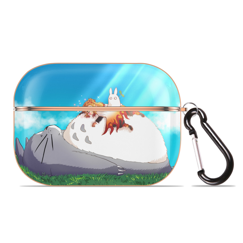 となりのトトロ 草壁メイ 草壁サツキ My Neighbor Totoro Satsuki Kusakabe Mei Kusakabe 【AirPods Pro用】ハードシェル保護ケース｜耐衝撃・防指紋・カラビナ付き商品仕様