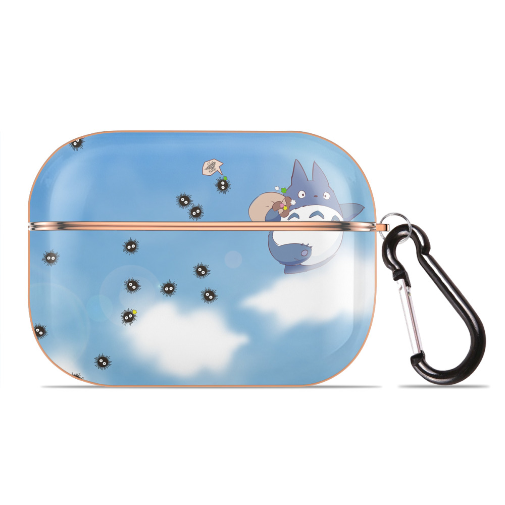 となりのトトロ 草壁メイ 草壁サツキ My Neighbor Totoro Satsuki Kusakabe Mei Kusakabe 【AirPods Pro用】ハードシェル保護ケース｜耐衝撃・防指紋・カラビナ付き商品仕様