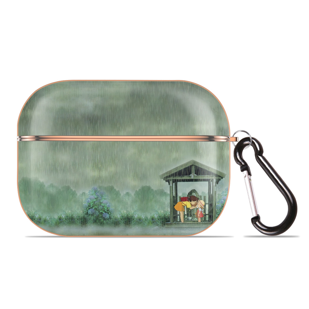 となりのトトロ 草壁メイ 草壁サツキ My Neighbor Totoro Satsuki Kusakabe Mei Kusakabe 【AirPods Pro用】ハードシェル保護ケース｜耐衝撃・防指紋・カラビナ付き商品仕様
