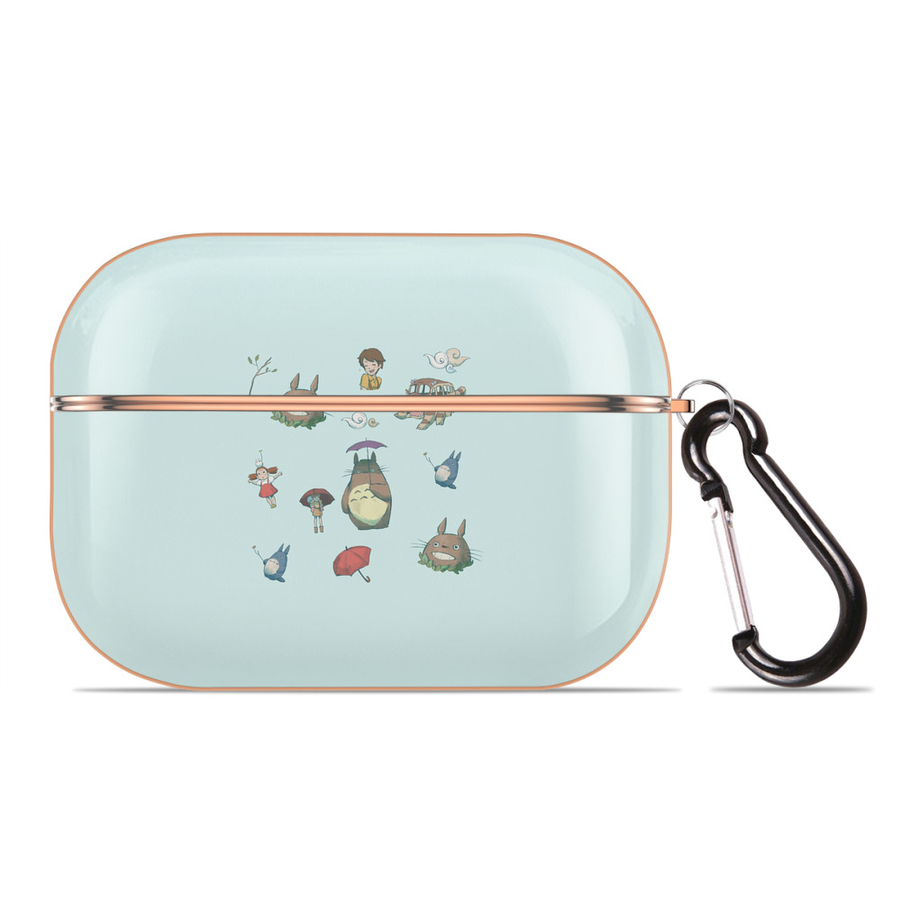 （画像用） となりのトトロ 草壁メイ 草壁サツキ My Neighbor Totoro Satsuki Kusakabe Mei Kusakabe 【AirPods Pro用】ハードシェル保護ケース｜耐衝撃・防指紋・カラビナ付き商品仕様