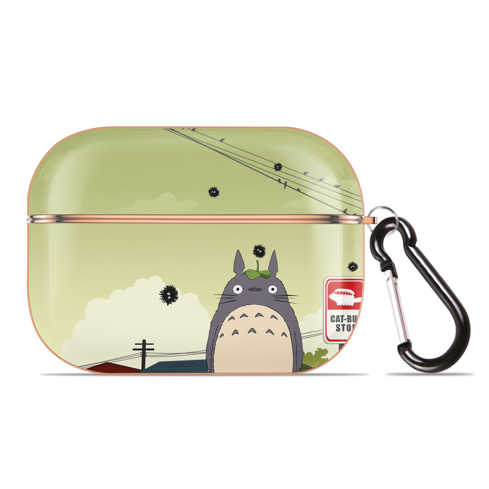 となりのトトロ 草壁メイ 草壁サツキ My Neighbor Totoro Satsuki Kusakabe Mei Kusakabe 【AirPods Pro用】ハードシェル保護ケース｜耐衝撃・防指紋・カラビナ付き商品仕様