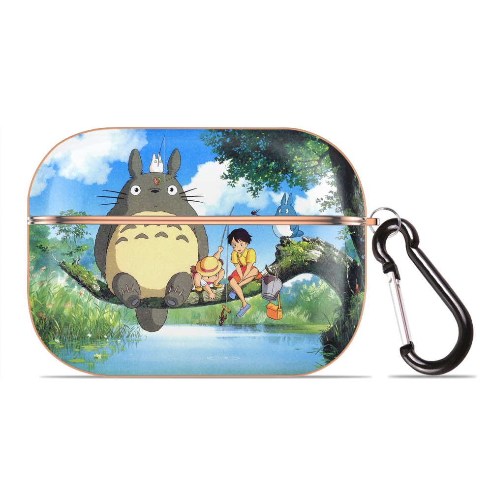 となりのトトロ 草壁メイ 草壁サツキ My Neighbor Totoro Satsuki Kusakabe Mei Kusakabe 【AirPods Pro用】ハードシェル保護ケース｜耐衝撃・防指紋・カラビナ付き商品仕様