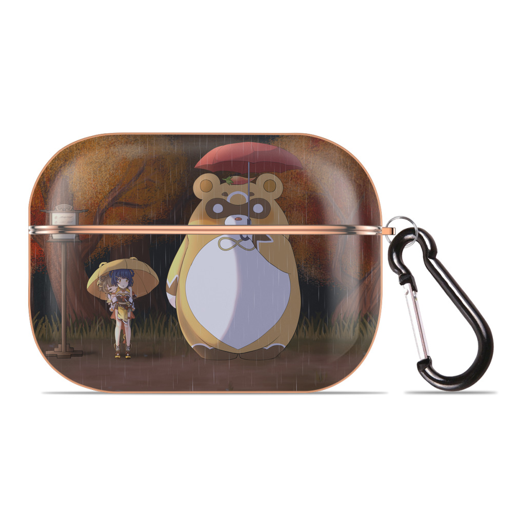 となりのトトロ 草壁メイ 草壁サツキ My Neighbor Totoro Satsuki Kusakabe Mei Kusakabe 【AirPods Pro用】ハードシェル保護ケース｜耐衝撃・防指紋・カラビナ付き商品仕様