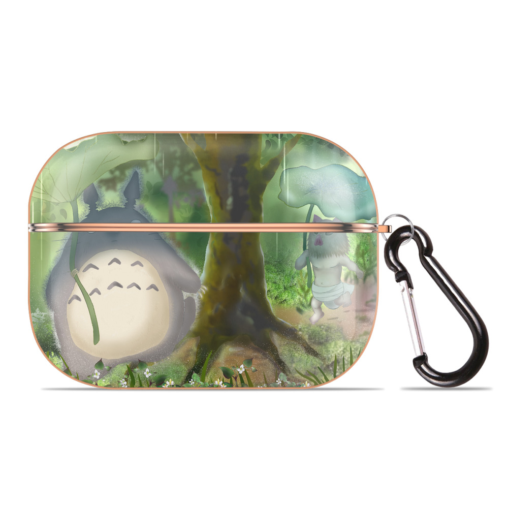 となりのトトロ 草壁メイ 草壁サツキ My Neighbor Totoro Satsuki Kusakabe Mei Kusakabe 【AirPods Pro用】ハードシェル保護ケース｜耐衝撃・防指紋・カラビナ付き商品仕様