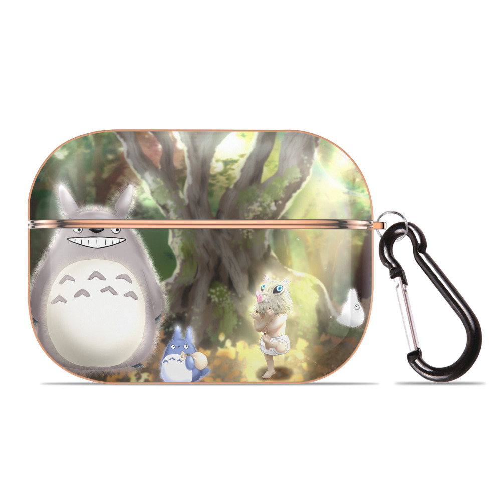 となりのトトロ 草壁メイ 草壁サツキ My Neighbor Totoro Satsuki Kusakabe Mei Kusakabe 【AirPods Pro用】ハードシェル保護ケース｜耐衝撃・防指紋・カラビナ付き商品仕様