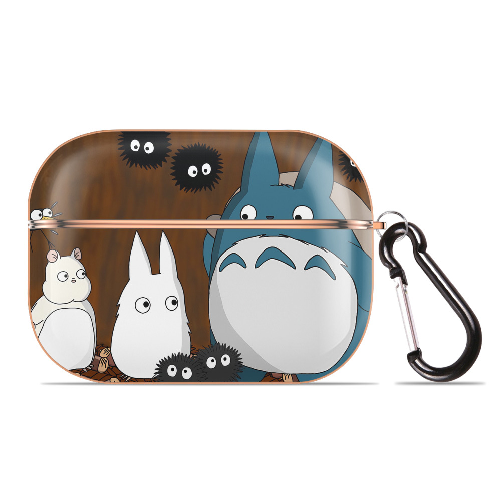 となりのトトロ 草壁メイ 草壁サツキ My Neighbor Totoro Satsuki Kusakabe Mei Kusakabe 【AirPods Pro用】ハードシェル保護ケース｜耐衝撃・防指紋・カラビナ付き商品仕様
