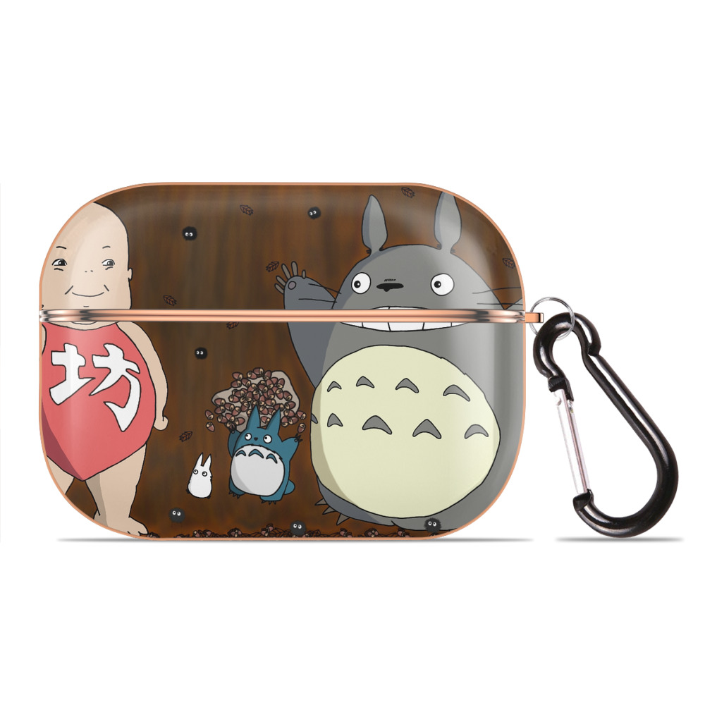 となりのトトロ 草壁メイ 草壁サツキ My Neighbor Totoro Satsuki Kusakabe Mei Kusakabe 【AirPods Pro用】ハードシェル保護ケース｜耐衝撃・防指紋・カラビナ付き商品仕様