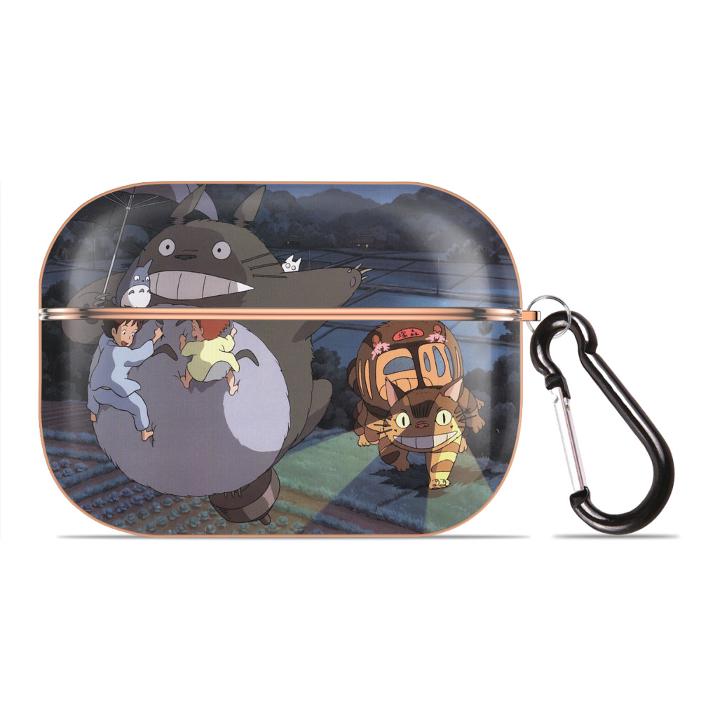 となりのトトロ 草壁メイ 草壁サツキ My Neighbor Totoro Satsuki Kusakabe Mei Kusakabe 【AirPods Pro用】ハードシェル保護ケース｜耐衝撃・防指紋・カラビナ付き商品仕様