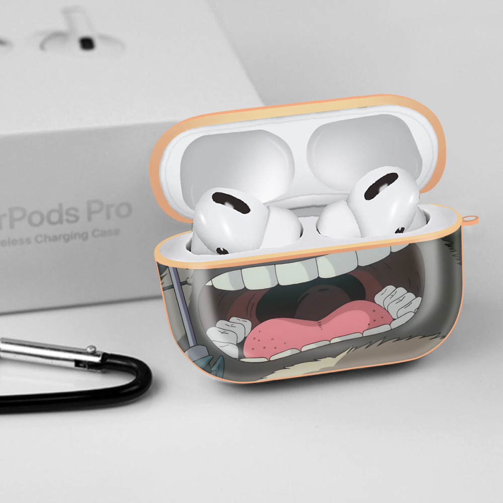 となりのトトロ 草壁メイ 草壁サツキ My Neighbor Totoro Satsuki Kusakabe Mei Kusakabe 【AirPods Pro用】ハードシェル保護ケース｜耐衝撃・防指紋・カラビナ付き商品仕様