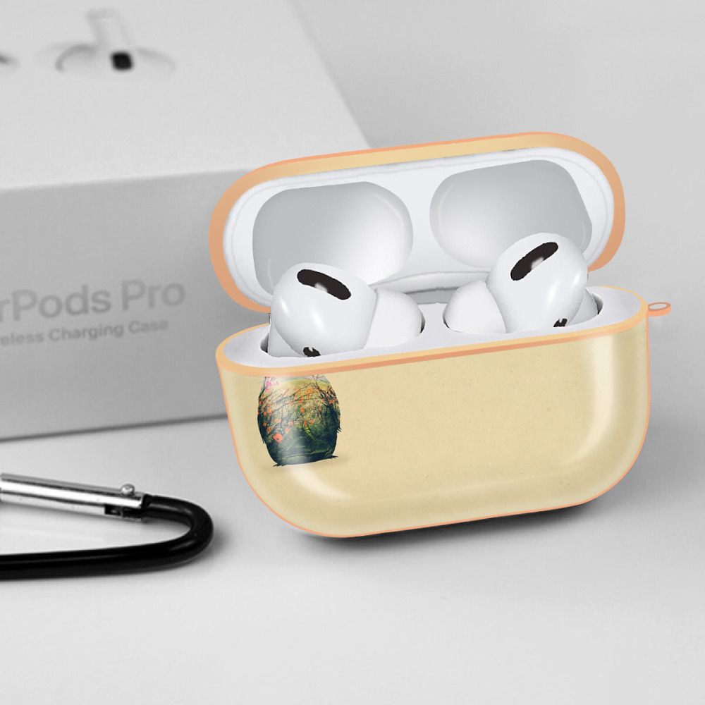 となりのトトロ 草壁メイ 草壁サツキ My Neighbor Totoro Satsuki Kusakabe Mei Kusakabe 【AirPods Pro用】ハードシェル保護ケース｜耐衝撃・防指紋・カラビナ付き商品仕様